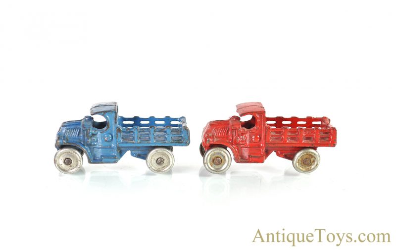 A.C. Williams Cast Iron Stake Truck Set of 2 <FONT COLOR="ff000 ">*SOLD*</font>