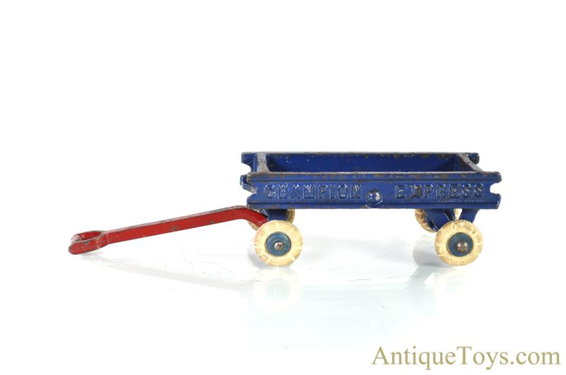 Champion Hardware Co. Blue Cast Iron "Champion Express" Wagon Toy <FONT COLOR="ff000 ">*SOLD*</font> - Image 3