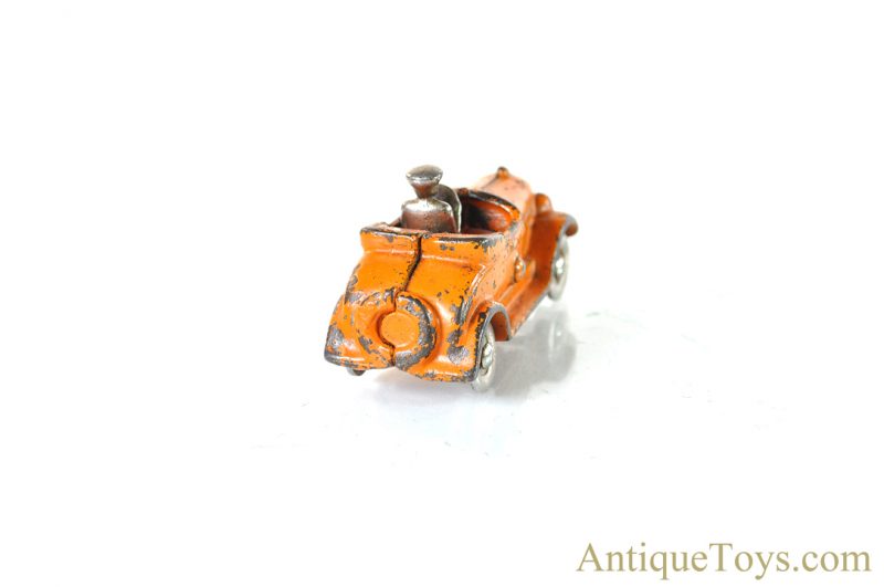 Kilgore Manufacturing Co. Cast Iron Orange Convertible Roadster Car <FONT COLOR="ff000 ">*SOLD*</font> - Image 7