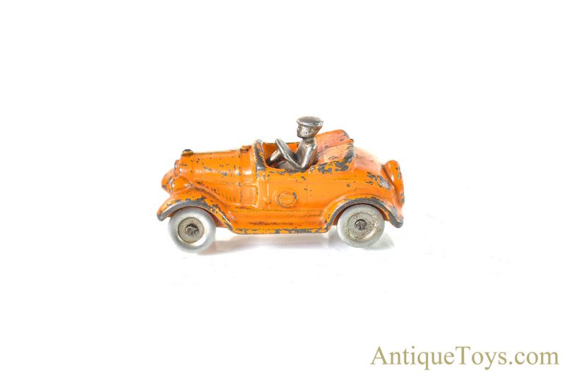 Kilgore Manufacturing Co. Cast Iron Orange Convertible Roadster Car <FONT COLOR="ff000 ">*SOLD*</font> - Image 2