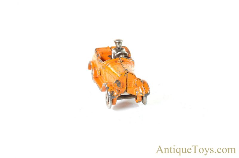 Kilgore Manufacturing Co. Cast Iron Orange Convertible Roadster Car <FONT COLOR="ff000 ">*SOLD*</font> - Image 5