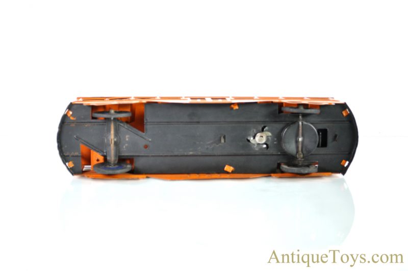 Kingsbury Manufacturing Co. Pressed Steel Orange Windup 784 Trolley Bus Streetcar <FONT COLOR="ff000 ">*SOLD*</font> - Image 5