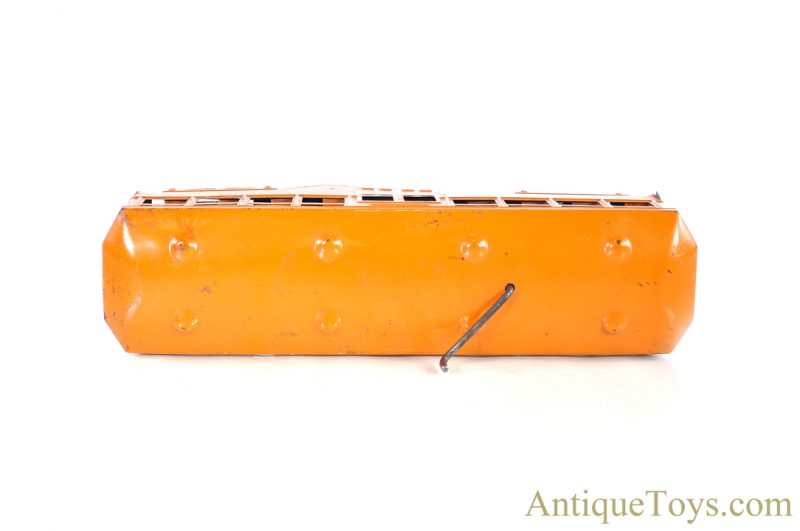 Kingsbury Manufacturing Co. Pressed Steel Orange Windup 784 Trolley Bus Streetcar <FONT COLOR="ff000 ">*SOLD*</font> - Image 4