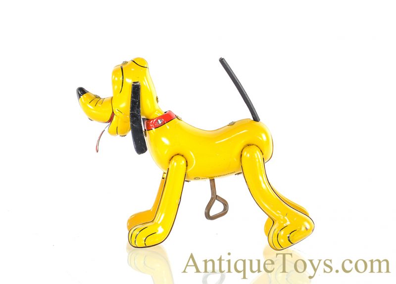 Linemar Marx Tin Lithographed Windup “Mechanical Whirling Tail Pluto” Disney Japanese Toy <FONT COLOR="ff000 ">*SOLD*</font> - Image 2