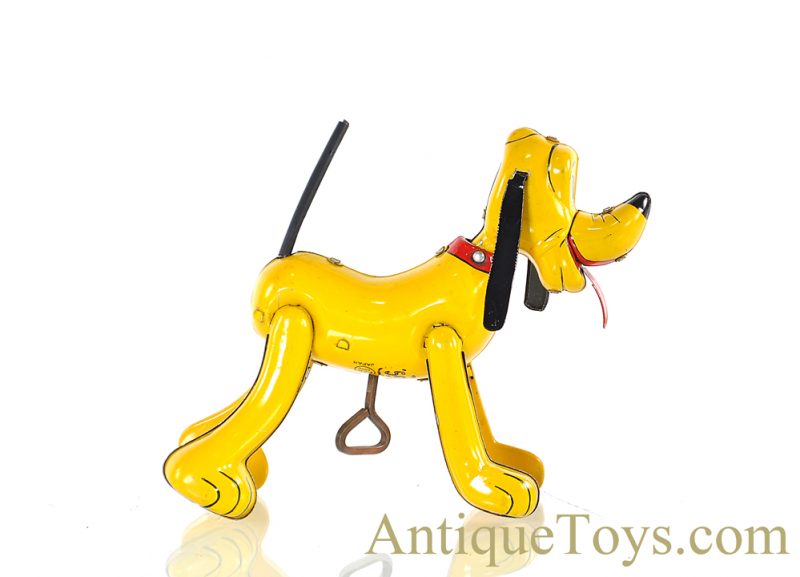Linemar Marx Tin Lithographed Windup “Mechanical Whirling Tail Pluto” Disney Japanese Toy <FONT COLOR="ff000 ">*SOLD*</font> - Image 3