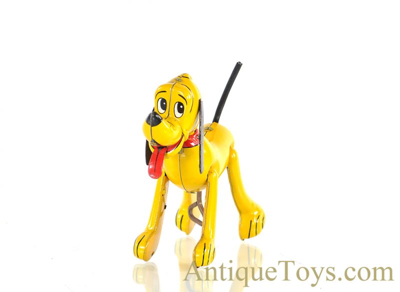 Linemar Marx Tin Lithographed Windup “Mechanical Whirling Tail Pluto” Disney Japanese Toy <FONT COLOR="ff000 ">*SOLD*</font> - Image 5