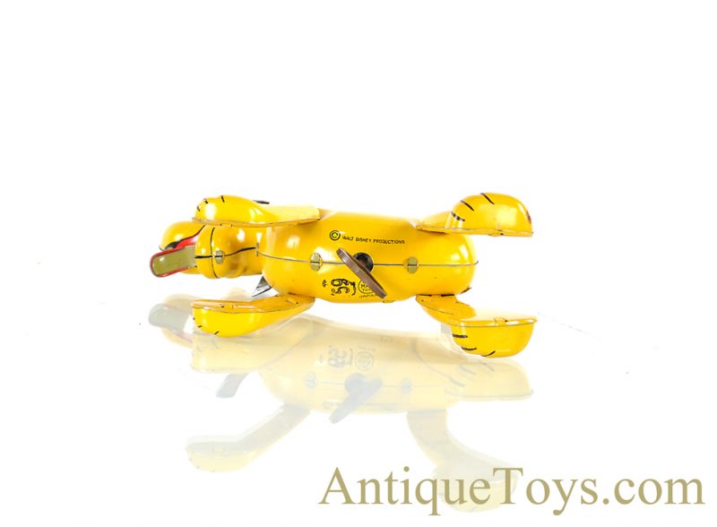 Linemar Marx Tin Lithographed Windup “Mechanical Whirling Tail Pluto” Disney Japanese Toy <FONT COLOR="ff000 ">*SOLD*</font> - Image 8