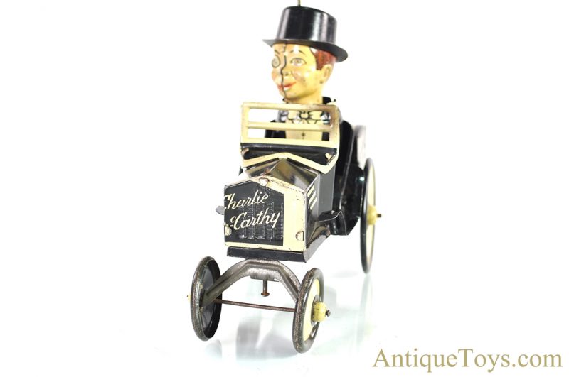 Marx Lithographed Tin Windup “Charlie McCarthy in his Benzine Buggy” Crazy Car Toy <FONT COLOR="ff000 ">*SOLD*</font> - Image 6