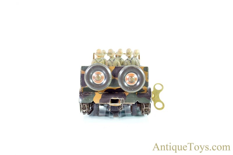 Tippco Toys Company (Tipp & Co., TCO) Tin Lithographed Windup Troop Transport German Toy <FONT COLOR="ff000 ">*SOLD*</font> - Image 9