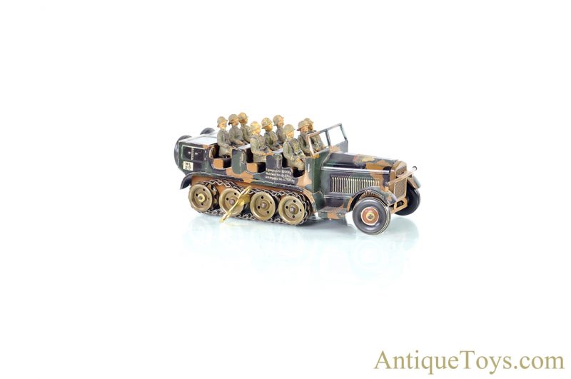 Tippco Toys Company (Tipp & Co., TCO) Tin Lithographed Windup Troop Transport German Toy <FONT COLOR="ff000 ">*SOLD*</font>