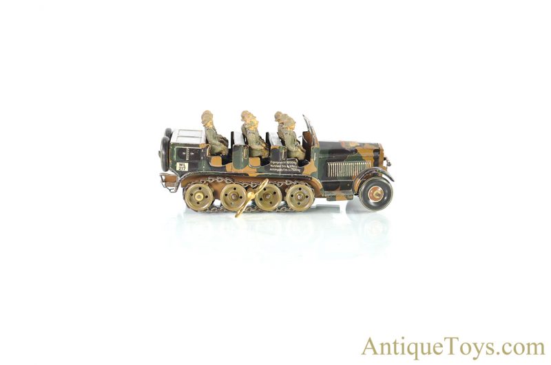 Tippco Toys Company (Tipp & Co., TCO) Tin Lithographed Windup Troop Transport German Toy <FONT COLOR="ff000 ">*SOLD*</font> - Image 2