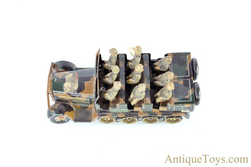 Tippco Toys Company (Tipp & Co., TCO) Tin Lithographed Windup Troop Transport German Toy <FONT COLOR="ff000 ">*SOLD*</font> - Image 4