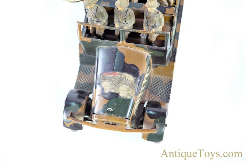 Tippco Toys Company (Tipp & Co., TCO) Tin Lithographed Windup Troop Transport German Toy <FONT COLOR="ff000 ">*SOLD*</font> - Image 10