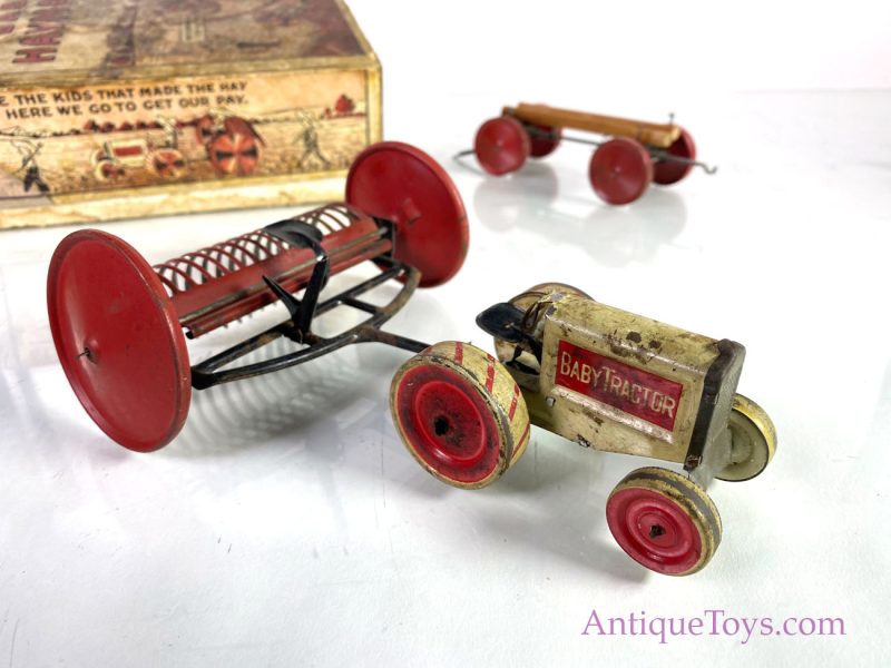 Animate Toys Woodhaven Metal Tin Lithographed "Baby Haymaker" in Box Marx Style Farm Toys <FONT COLOR="ff000 ">*SOLD*</font> - Image 5