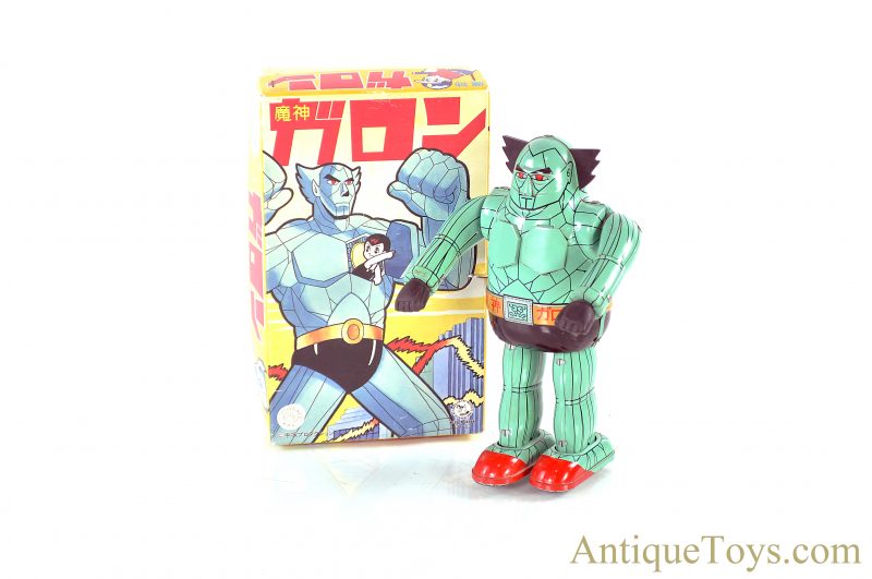 Osaka Tin Toy Institute Vintage Replica Garon Tin Lithographed Windup Japanese Toy Robot for Sale