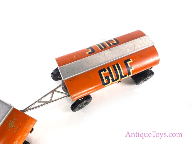Original Smith-Miller, Inc. “Smitty Toys” Pressed Steel Gulf Tanker Truck <FONT COLOR="ff000 ">*SOLD*</font> - Image 6