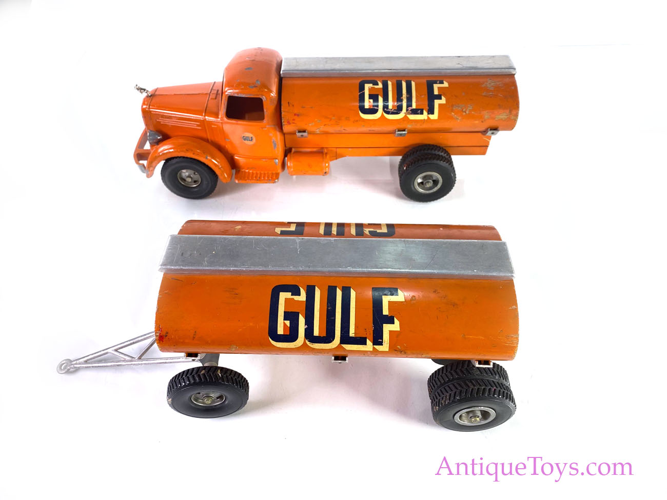 Pressed Steel Gulf Tanker Truck Sold