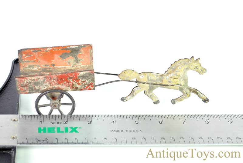 Possibly Althof Bergmann ca. 1880’s American Tin Horse Drawn Wagon <FONT COLOR="ff000 ">*SOLD*</font> - Image 6
