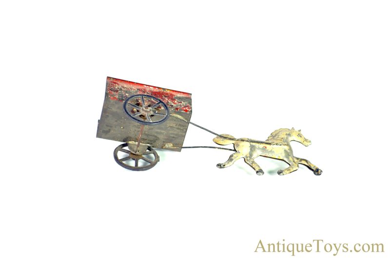 Possibly Althof Bergmann ca. 1880’s American Tin Horse Drawn Wagon <FONT COLOR="ff000 ">*SOLD*</font> - Image 3