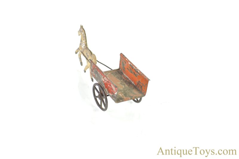 Possibly Althof Bergmann ca. 1880’s American Tin Horse Drawn Wagon <FONT COLOR="ff000 ">*SOLD*</font> - Image 5