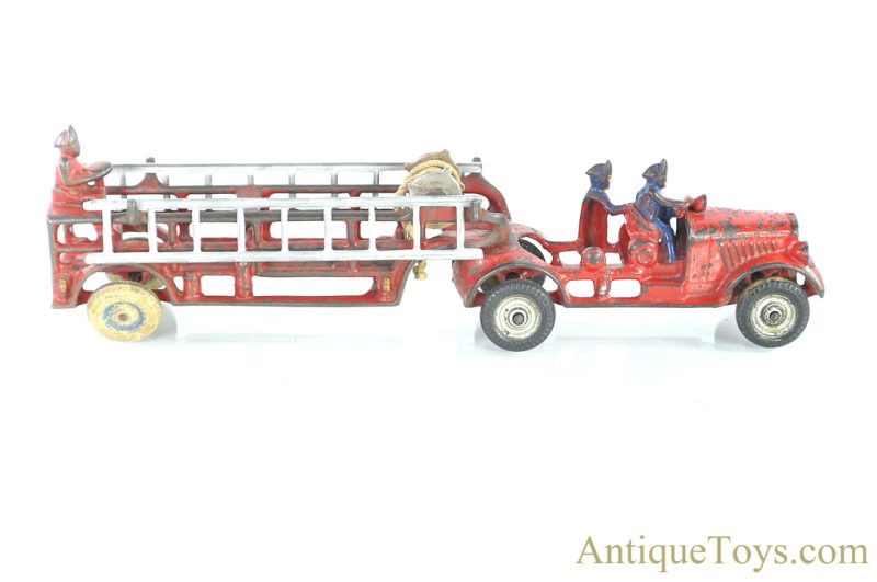 Arcade Cast Iron Tandem Fire Ladder Engine Truck Pairing <FONT COLOR="ff000 ">*SOLD*</font> - Image 2