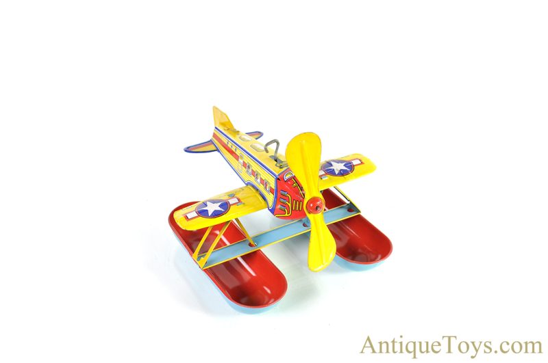 J. Chein Tin Lithographed Windup Pontoon Sea Plane <FONT COLOR="ff000 ">*SOLD*</font>