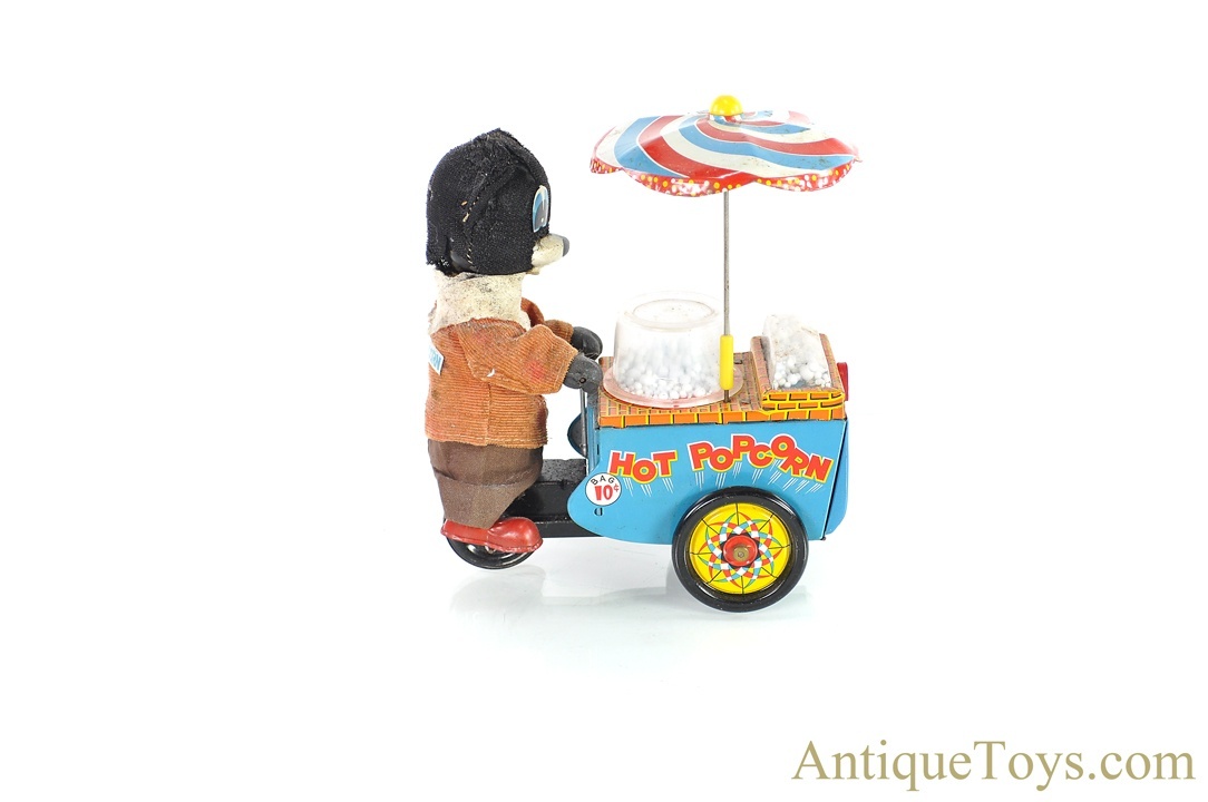 Cragstan's Battery Operated Tin Lithographed “Popcorn Vendor