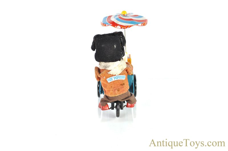 Cragstan's Battery Operated Tin Lithographed "Popcorn Vendor" Suzuki & Edwards Japanese Toy in Box <FONT COLOR="ff000 ">*SOLD*</font> - Image 5