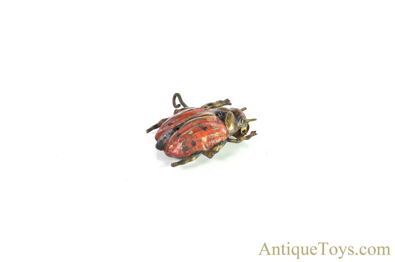 Circa 1895-1900 S.G. Gunthermann Like Tin Lithographed & Hand Painted Windup Ladybug German Toy <FONT COLOR="ff000 ">*SOLD*</font> - Image 5