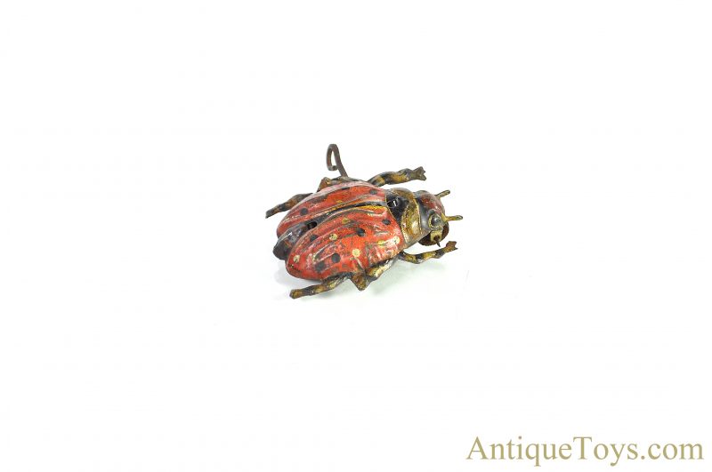 Circa 1895-1900 S.G. Gunthermann Like Tin Lithographed & Hand Painted Windup Ladybug German Toy <FONT COLOR="ff000 ">*SOLD*</font> - Image 2