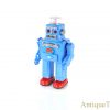 HaHa Toy Tin Lithographed Battery Operated “Smoking Spaceman” TR2011 Blue Edition Chinese Toy Robot <FONT COLOR="ff000 ">*SOLD*</font> - Image 2