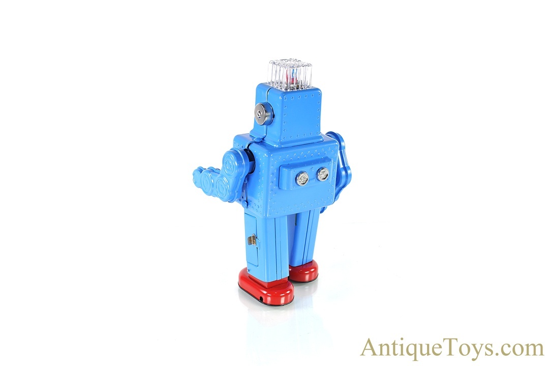 TIN TOY SMOKING SPACEMAN BATTERY OPERATED ROBOT RETRO 