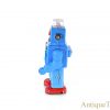 HaHa Toy Tin Lithographed Battery Operated “Smoking Spaceman” TR2011 Blue Edition Chinese Toy Robot <FONT COLOR="ff000 ">*SOLD*</font> - Image 7