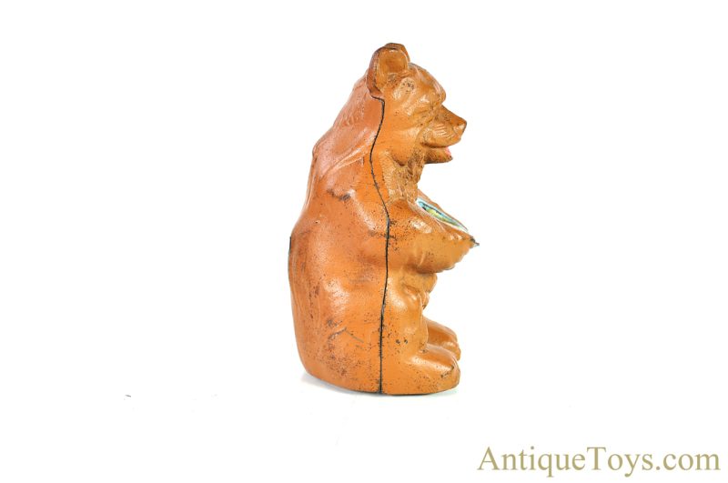 Hubley Cast Iron Bear with Honey Pot Penny Coin Still Bank or Door Stop <FONT COLOR="ff000 ">*SOLD*</font> - Image 6