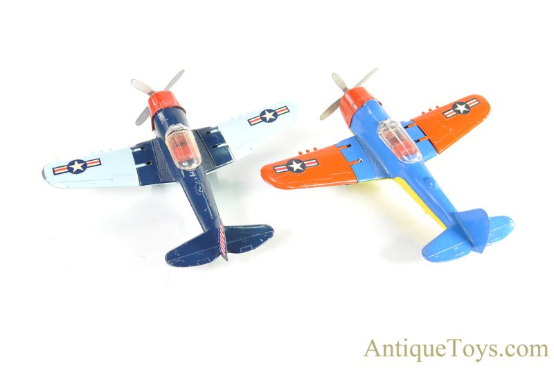 Hubley Kiddie Toys Set of Diecast WWII Style Fighter Planes <FONT COLOR="ff000 ">*SOLD*</font>
