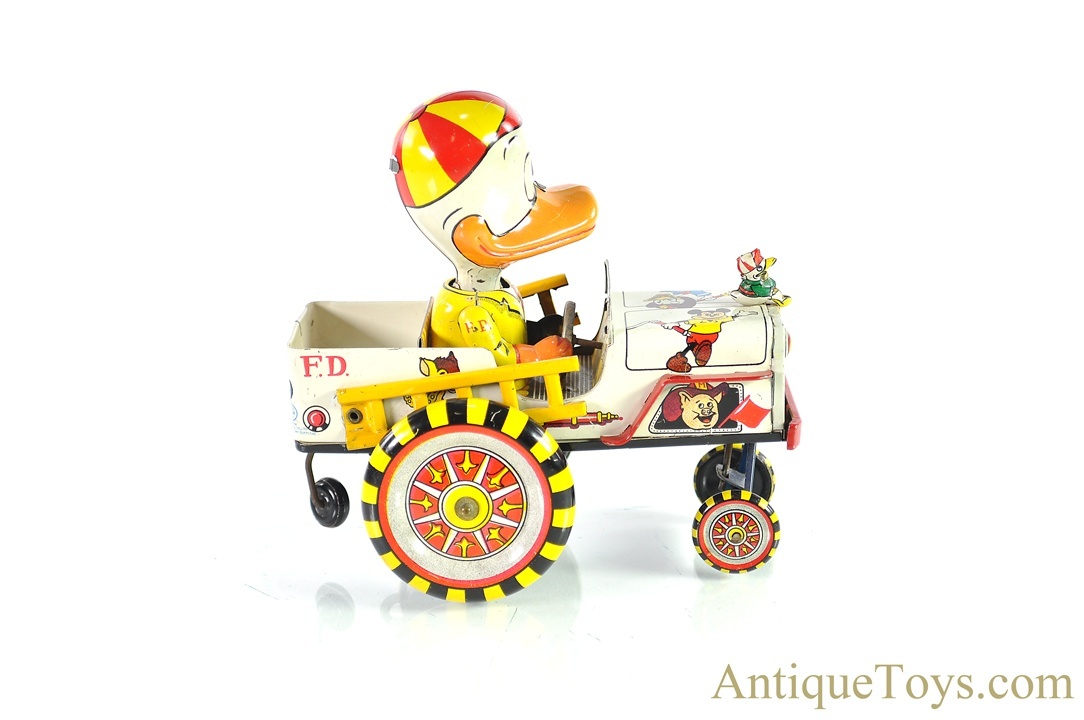 Linemar Marx Tin Lithographed Windup “Mechanical Fire Chief