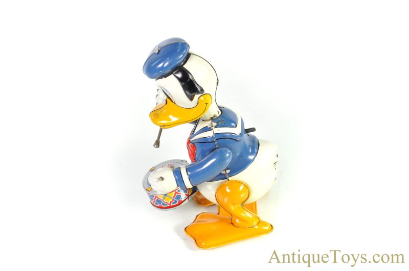 Linemar Marx Tin Lithographed Windup “Mechanical Donald Duck Drummer” Disney Japanese Toy <FONT COLOR="ff000 ">*SOLD*</font> - Image 3