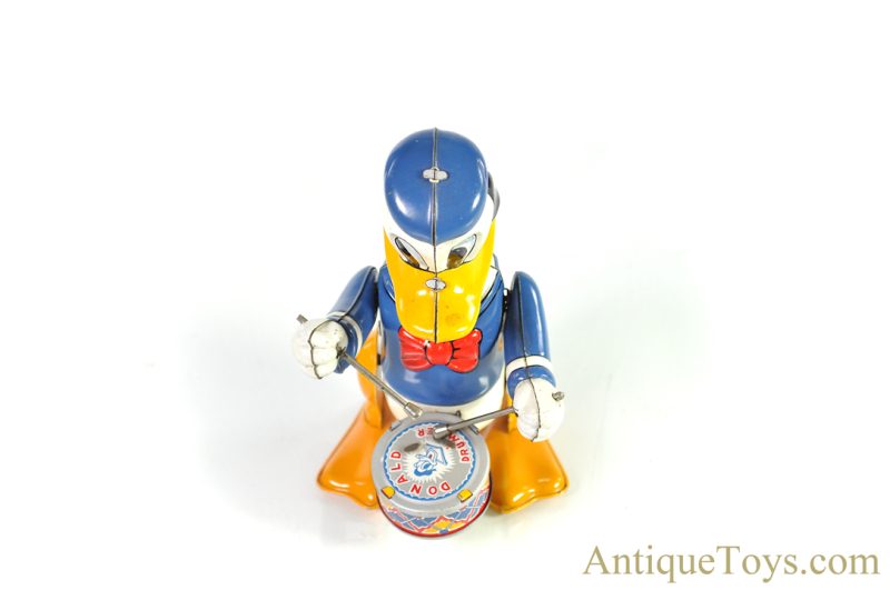 Linemar Marx Tin Lithographed Windup “Mechanical Donald Duck Drummer” Disney Japanese Toy <FONT COLOR="ff000 ">*SOLD*</font> - Image 4