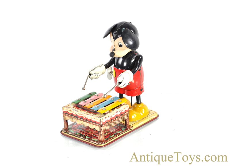 Linemar Marx Tin Lithographed Windup “Mechanical Mickey Mouse with Xylophone” Disney Japanese Toy <FONT COLOR="ff000 ">*SOLD*</font>