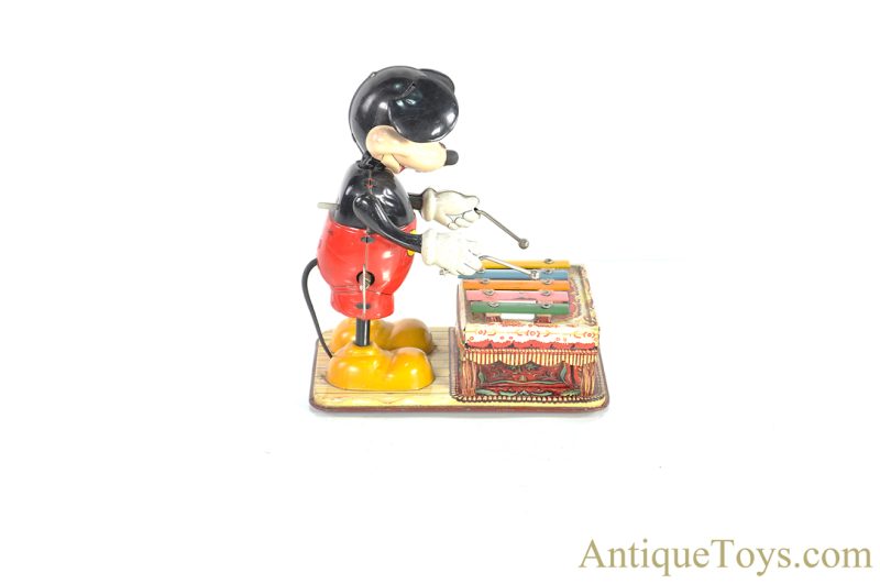 Linemar Marx Tin Lithographed Windup “Mechanical Mickey Mouse with Xylophone” Disney Japanese Toy <FONT COLOR="ff000 ">*SOLD*</font> - Image 3