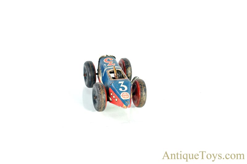 Marx Lithographed Tin Windup #3 Indy Racecar Car Toy <FONT COLOR="ff000 ">*SOLD*</font> - Image 5