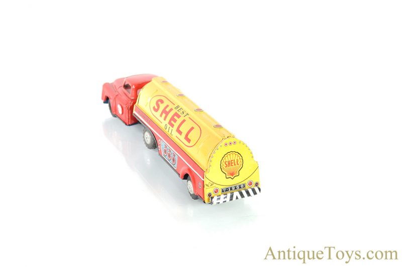 Momoya Shoten Tin Lithographed Shell Oil Gasoline Fuel Tanker Truck Japanese Toy for Sale <FONT COLOR="ff000 ">*SOLD*</font> - Image 6