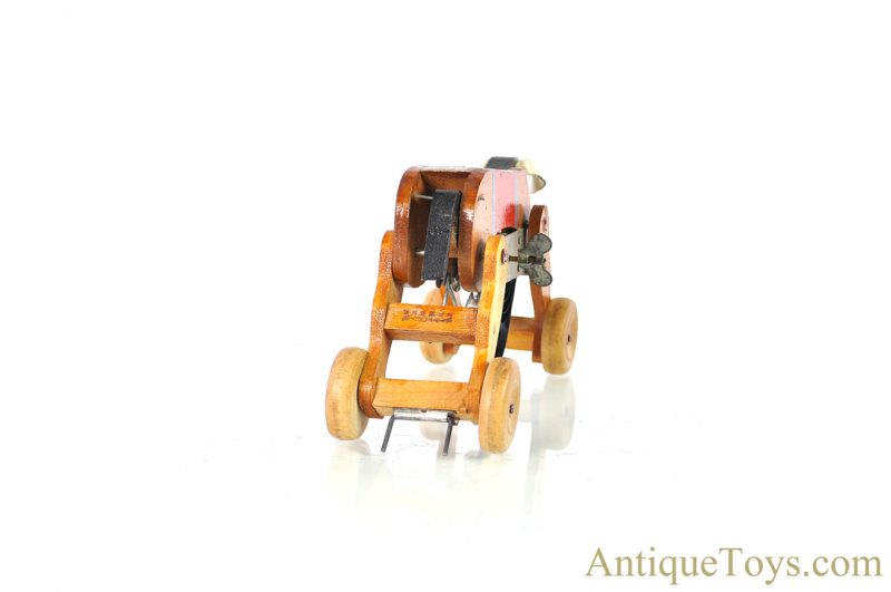 Nifty Toys Wooden Lithographed Windup “Balking Donkey” #751/62 <FONT COLOR="ff000">*SOLD*</font> - Image 7