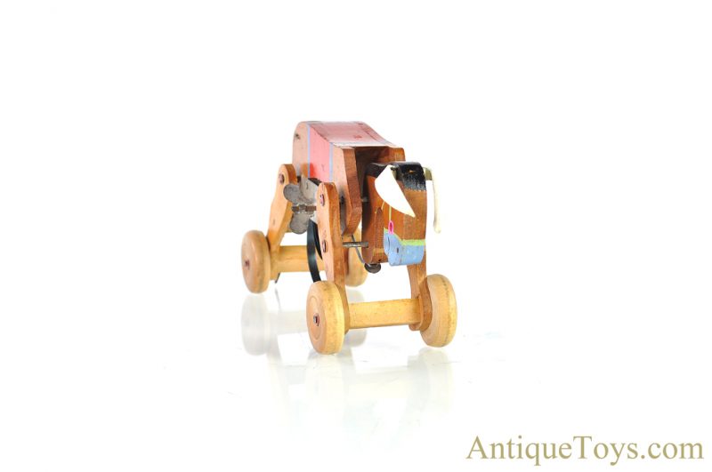 Nifty Toys Wooden Lithographed Windup “Balking Donkey” #751/62 <FONT COLOR="ff000">*SOLD*</font> - Image 5