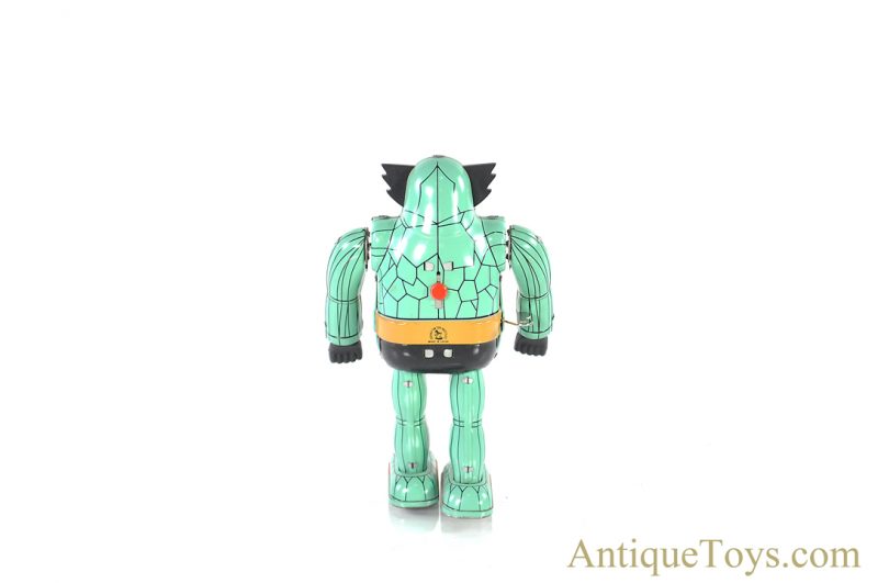 Osaka Tin Toy Institute Vintage Replica Garon Tin Lithographed Windup Japanese Toy Robot for Sale - Image 5