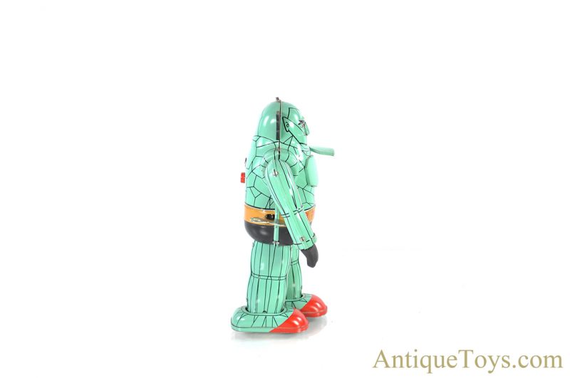Osaka Tin Toy Institute Vintage Replica Garon Tin Lithographed Windup Japanese Toy Robot for Sale - Image 6
