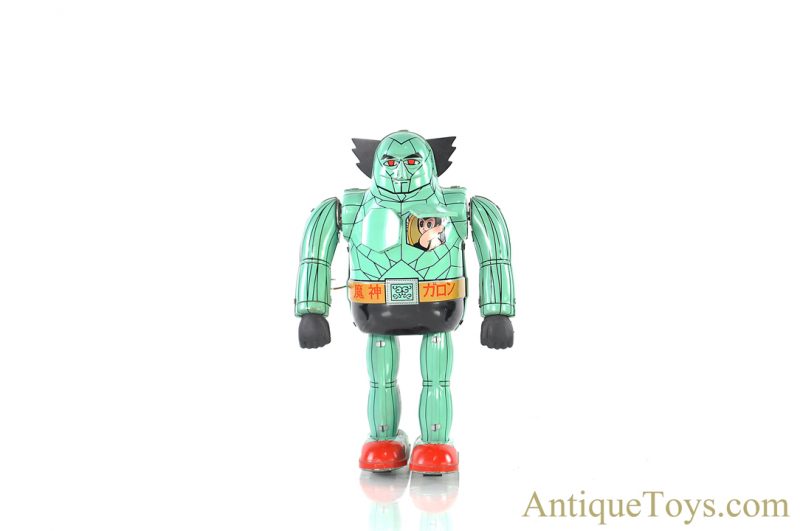 Osaka Tin Toy Institute Vintage Replica Garon Tin Lithographed Windup Japanese Toy Robot for Sale - Image 3