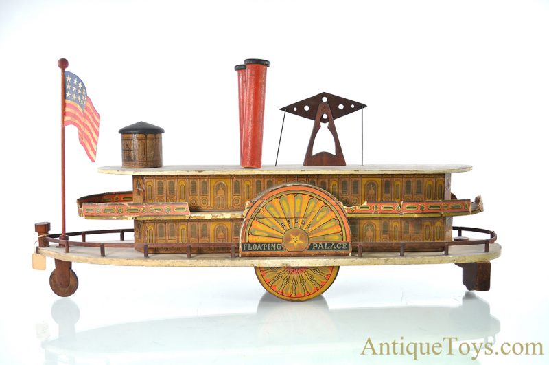 Reeds “Floating Palace” Wooden River Paddle Boat Side-Wheeler Push/Pull Toy <FONT COLOR="ff000 ">*SOLD*</font> - Image 2