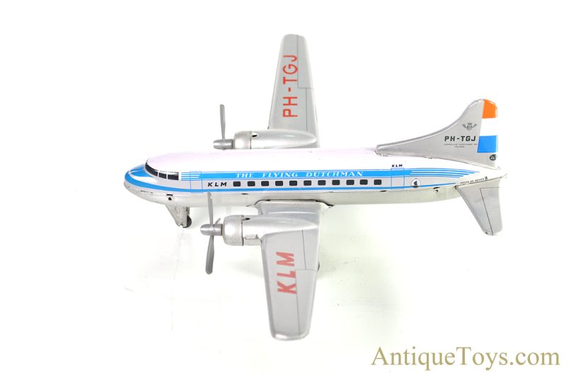 Tippco KLM PH-TGJ Royal Dutch Airlines "The Flying Dutchman" Tin Lithographed Friction DC-3 Jet Plane Mexico Toy <FONT COLOR="ff000 ">*SOLD*</font> - Image 3