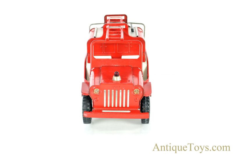 Tonka ca. 1960's Pressed Steel No. 425 Fire Pumper Ladder Engine Jeep Truck <FONT COLOR="ff000 ">*SOLD*</font> - Image 4